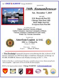 Read more about the article Pearl Harbor 78th Remembrance Memorial