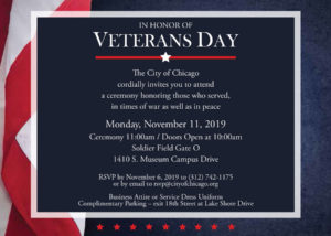 Read more about the article Chicago Veterans Day Ceremony November 11 2019